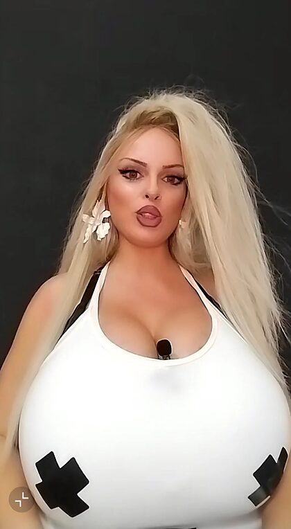 Macromastia girl on Tik Tok nude photo #1