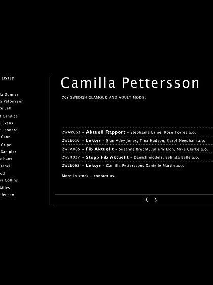 Camilla Pettersson nude leaks