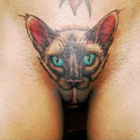 Porn Pussy Cat Tattoo - Cat pussy tattoo | TubeZZZ Porn Photos