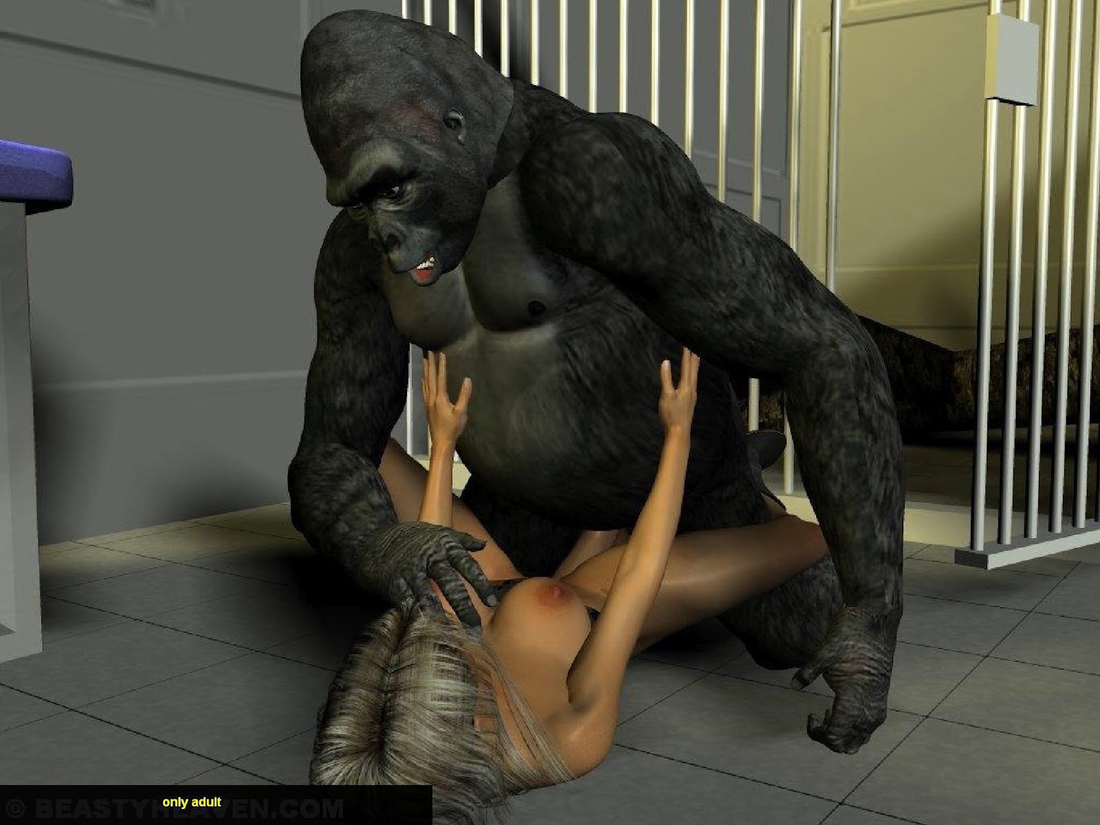 porr 3D gorilla amatör