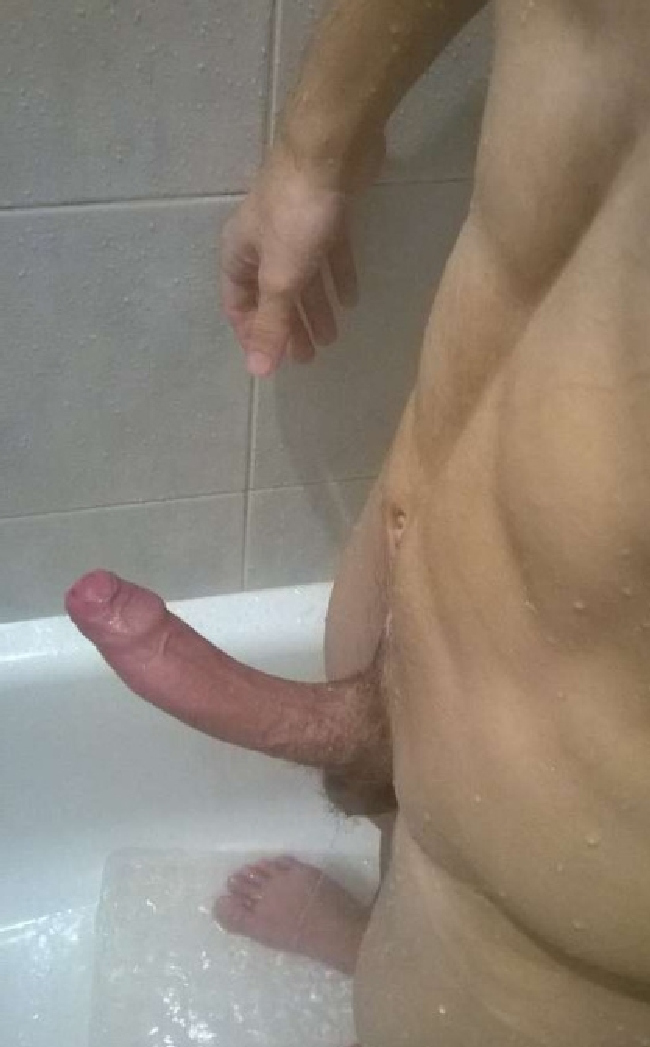 Fat dick in shower