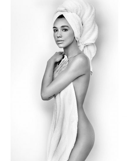 dua lipa naked in shower