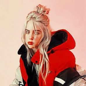 Billie Eilish hot in red hoodie