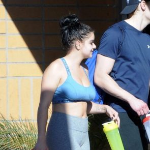 Ariel Winter leggings cameltoe