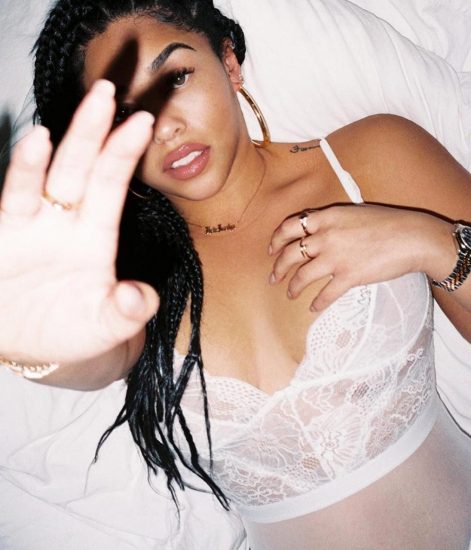 Jordyn Woods nude nipples