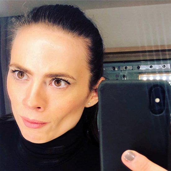 Hayley Atwell sexy mirror selfie