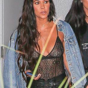 kourtney kardashian sheer top