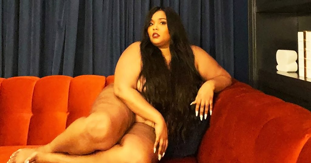 Lizzo nude posing for instagram