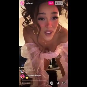 Doja Cat nude on instagram live