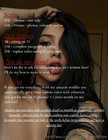 Abaddons Dol / abaddonsdollfree / abaddonsdoll nude photo #5