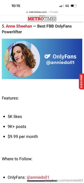 Anne Sheeha / anniedoll2 nude photo #1