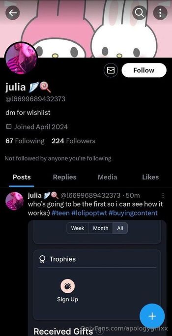 May Jaile / apologygirlxx nude photo #26