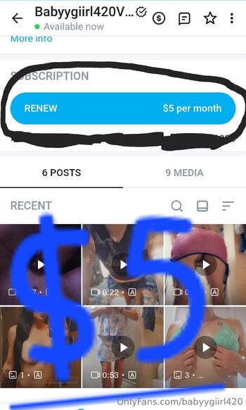 Babygir / babyygiirl420 nude photo #17