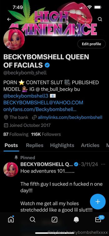 Beckybombshel / becky_bombshell nude photo #6