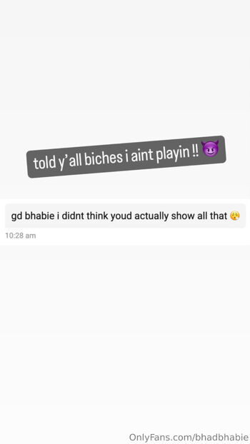 Bhad Bhabi / bhadbhabie nude photo #31