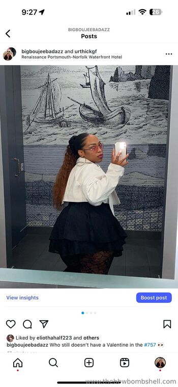 Ur Fave BBW / boujeebombshell nude photo #22