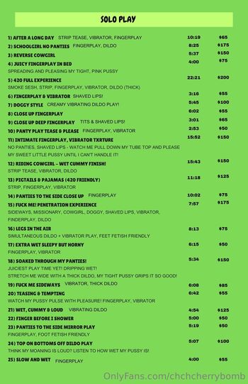 Cherrybomb (Free / chchcherrybomb nude photo #5