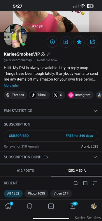 Karlee Smokes PP / karleesmokestease / karleesmokes / karleesmokes_ nude photo #37