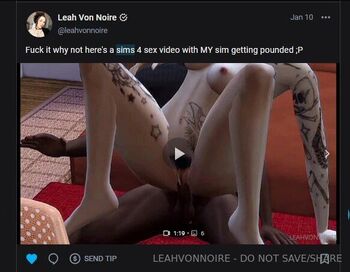 LEAHS LEWD / leahvonnoirefree nude photo #8