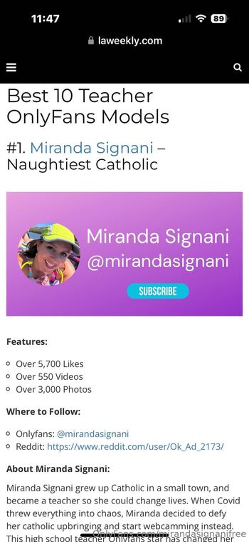 Miranda Signan / mirandasignanifree nude photo #37