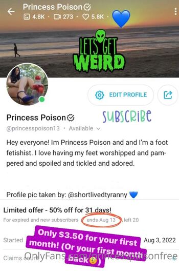 Princess Poiso / princesspoisonfree nude photo #5